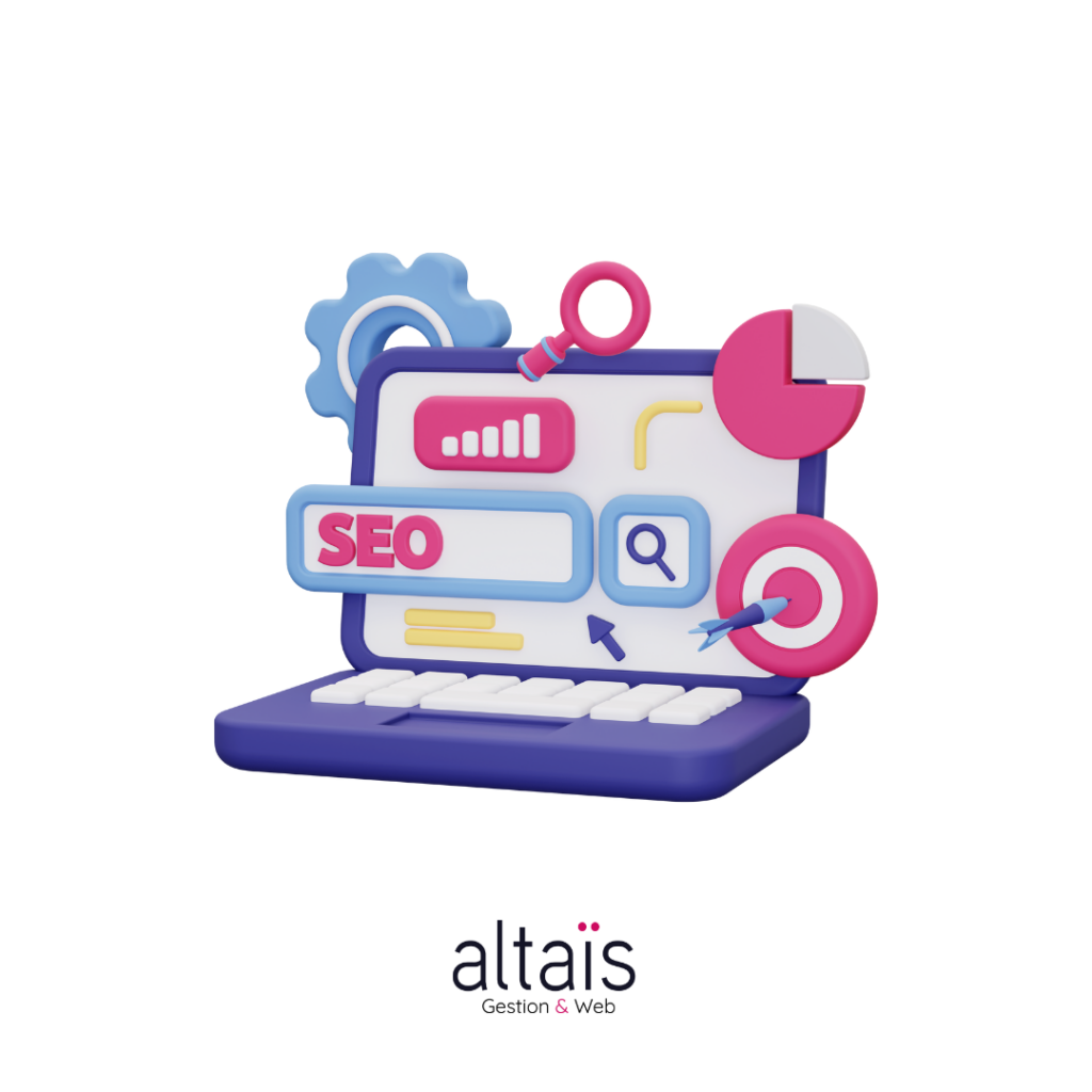 Illustration dessin 3D SEO AltaïsWeb